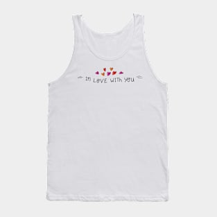 Love Quotes | "In Love With You" | Romantic | Hearts Tank Top